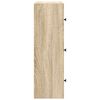 vidaXL Bookcase Sonoma Oak 40x24x77 cm Engineered Wood