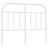 vidaXL Metal Headboard White 120 cm