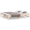 vidaXL Pull-out Day Bed without Mattress 75x190 cm Solid Wood Pine