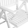 vidaXL 7 Piece Outdoor Dining Set Wood White with Extendable Table