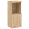 vidaXL Sideboard with LED Lights Sonoma Oak 41x37x100 cm