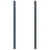 vidaXL Fence Posts 2 pcs Dark Grey 185 cm Aluminium