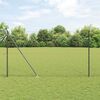 vidaXL Fence Post Grey 25 x 1.5 m (36 mm mesh) Steel
