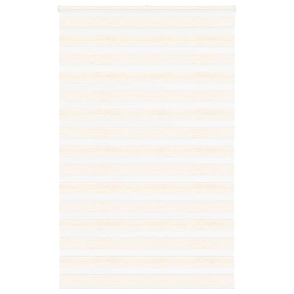 vidaXL Zebra Blind Marble Beige 145x230 cm Fabric Width 140.9 cm Polyester
