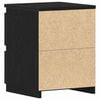 vidaXL Bedside Cabinet Black Oak 30 x 30 x 40 cm Engineered Wood