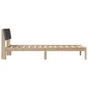 vidaXL Bed frame Brown and dark grey 90 x 190 cm Solid pine wood