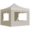 vidaXL Party Tent | Cream | Oxford fabric with PVC coating | 2x2m | Foldable