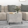vidaXL Coffee Table Concrete Grey 60x44.5x45 cm Engineered Wood