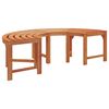 vidaXL Tree Bench 2 pcs Brown 160 x 160 x 45cm Solid Eucalyptus wood