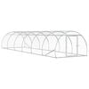 vidaXL Chicken Coop Silver 600 x 150 x 100 cm Galvanised Steel