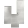 vidaXL Plant Stand 3 pcs Silver Stainless steel