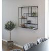 House Nordic Wall Shelf Avery 85x18x85 cm Black