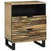 vidaXL Bedside Cabinet Brown 50 x 33 x 62 cm Solid Acacia wood