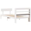 vidaXL Bed Frame without Mattress White 90x190 cm Single Solid Wood Pine