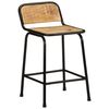 vidaXL Bar Stools 4 pcs 46x35.5x70 cm Solid Wood Rough Mango