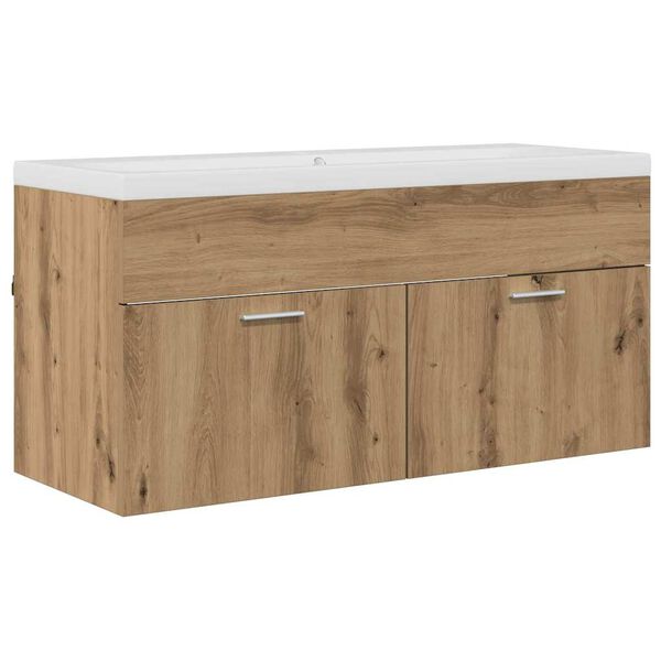 vidaXL Bathroom Cabinet Artisan Oak 100 x 38.5 x 46 cm Engineered Wood