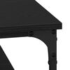 vidaXL Coffee Table Black oak 80 x 80 x 40 cm Engineered Wood