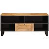 vidaXL TV Cabinet with Drawer Brown 100 x 33 x 46 cm Solid Mango Wood