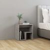 vidaXL Bed Cabinet Concrete Grey 40x30x40 cm Engineered Wood