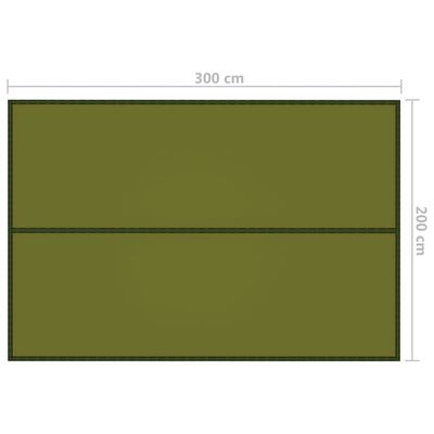 vidaXL Outdoor Tarp 3x2 m Green