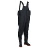 vidaXL Chest Waders with Boots Black Size 44
