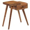 vidaXL Bedside Table Solid Acacia Wood 45x32x55 cm
