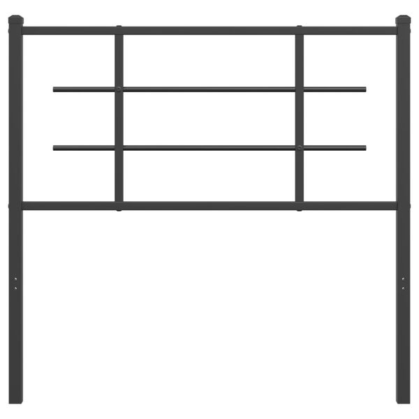 vidaXL Metal Replace Headboard Black 100 cm