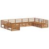 vidaXL Sofa Sets 9 pcs Natural Solid Acacia Wood