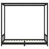 vidaXL Kids Bed Frame Black 90x200 cm Solid Wood Pine