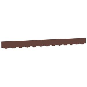 vidaXL Awning Valance Replacement Brown Stripe 300 cm