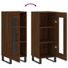 vidaXL Sideboard Brown Oak 34.5x34x90 cm Engineered Wood