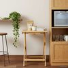 vidaXL Kitchen Table Folding Manual Natural 40 x 30 x 53.5 cm Bamboo