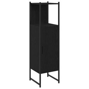 vidaXL Bathroom Furniture Set Black Oak 33 x 33 x 120.5 cm