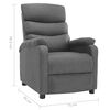 vidaXL Recliner Chair Light Grey Fabric