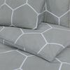 vidaXL Duvet Cover Set Grey 260x220 cm Cotton