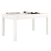 vidaXL Coffee Table White 80x50x40 cm Solid Wood Pine