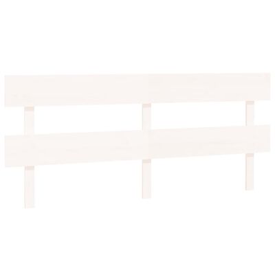 vidaXL Bed Headboard White 184x3x81 cm Solid Wood Pine