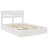 vidaXL Storage Bed with Headboard White 140 x 190 cm Engineered Wood