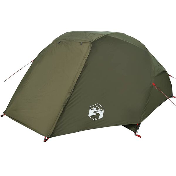 vidaXL Fishing Tent 5-Person Olive Green Waterproof