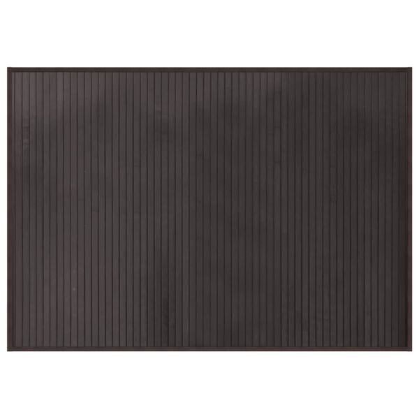 vidaXL Rug Rectangular Dark Brown70x100 cm Bamboo