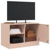 vidaXL TV Cabinets 2 pcs Pink 67x39x44 cm Steel