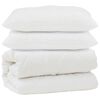 vidaXL Duvet with Pillow 3 pcs White Microfibre