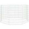 vidaXL Free Range Animal Enclosure 8-Panel 54x80 cm Galvanised Iron