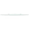 vidaXL Corner Shelf with Chrome Supports Glass White 35x35 cm
