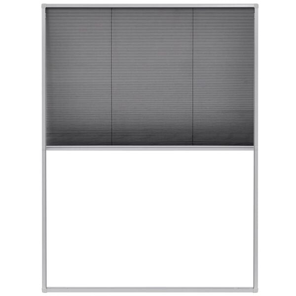 vidaXL Plisse Insect Screen for Windows Aluminium 60x80 cm