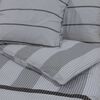 vidaXL Duvet Cover Set Grey 200x220 cm Cotton