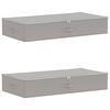 vidaXL Storage Box 2 pcs Non-woven fabric 90 x 48 x 15 cm 64.8 L Grey