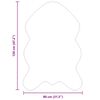 vidaXL Faux Rabbit Fur Rug Olite Cream 80 x 120 cm Polyester