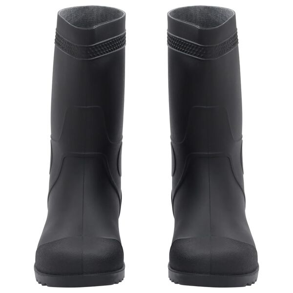 vidaXL Rain Boots Black Size 41 PVC