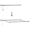 vidaXL Retractable Awning Manual White 400 x 300 cm Fabric